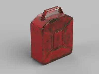 canister gas can Low-poly 3D model