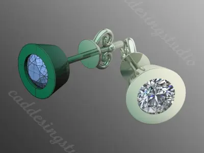 Earrings bi 10 3D print model