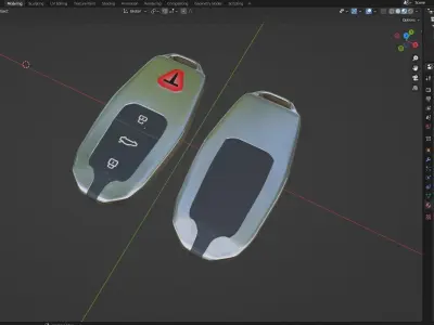 CAR KEY 07 3D model