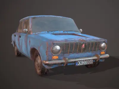 VAZ 2101 Low-poly 3D model