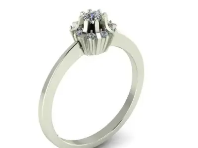 Ring Flower 3D print model