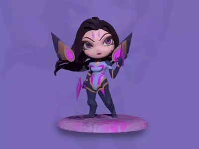 Chibi Kaisa 3D print model
