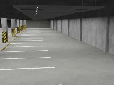 Underground parking 3D model