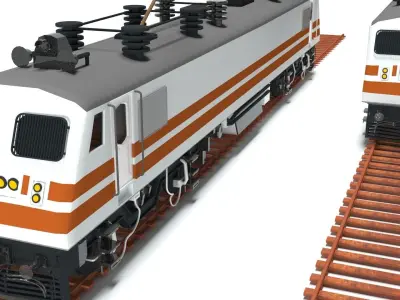 Wap5 Locomotive Engine Free 3D model