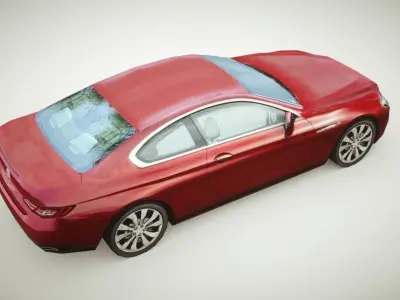 Generic Coupe v1 Low-poly 3D model