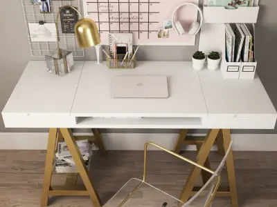 Workplace I Pottery Barn 03 3D model