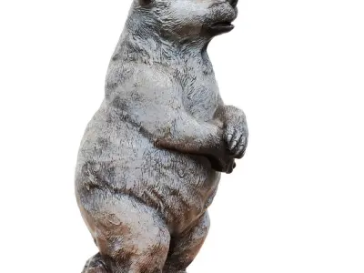 Garden bear figurine 3D model