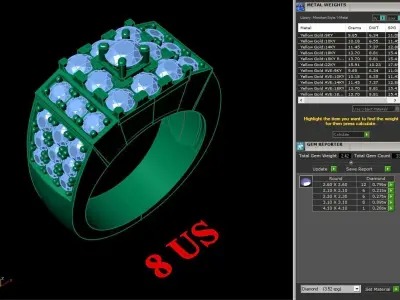 Luxury Men Rings Designs 5MR063 3D print model