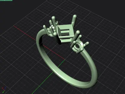 Minimalist Nova Ring 3D Model 3D print model