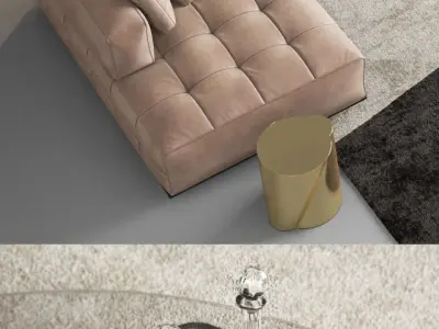 Minotti Grand Jacques Sofa set Free 3D model