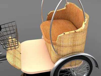 Bike Rickshaw 7 - 4K 3D model