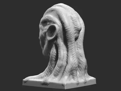 human head modern sculpture 3d print model 98 3D print model