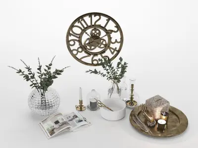 Collection of Decorative Hosewares 3D model