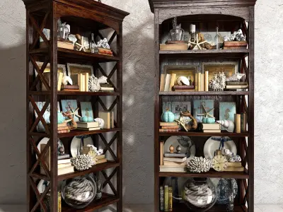 Sea decorative set 01 3D model