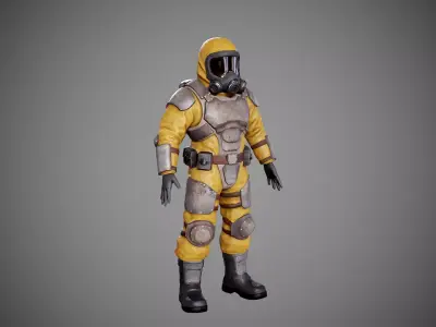 Hamzat suit  Low-poly 3D model