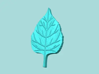 Sunflower Leaf 01 - Silicone Mold Maker - Template 3D print model