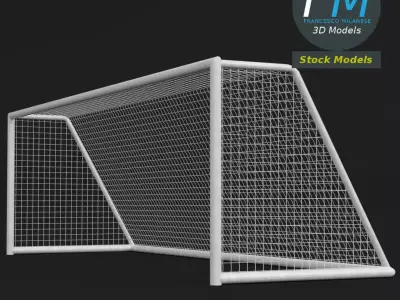 Soccer goal 2 3D model