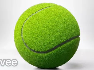 Tennis Ball - Sports equipment - Blender 3D model Low-poly 3D model