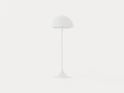 Panthella Floor lamp - White Opal-Acrylic Low-poly 3D model