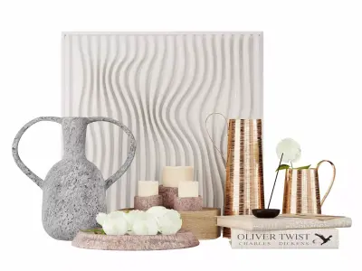 Decorative set 3D model 36