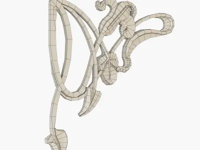 art nouveau decor for cnc 3D model