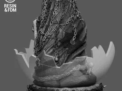 Wicked Movies Krampus Sculpture  3D print model