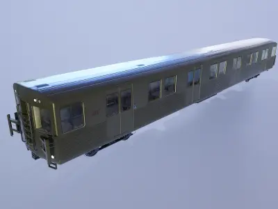 TTC T1 subway car Low-poly 3D model