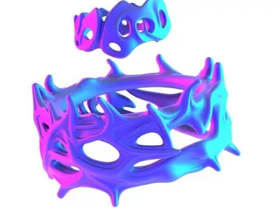 Jewelry Mold Ring and Crown of Thorns toy 3D print model