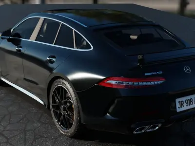 Mercedes Benz AMG GT63  Interior Native Blender Model 3D model