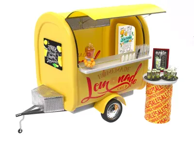 Lemonade truck 3D model