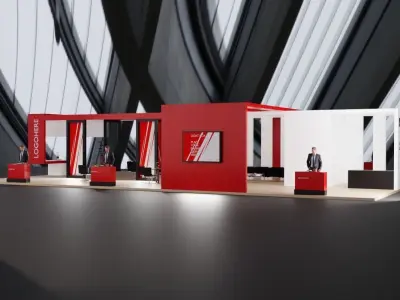 Exhibit design pavilion lux 3D model 3D model