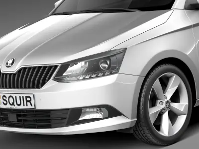 Skoda Fabia Combi 2015 3D model