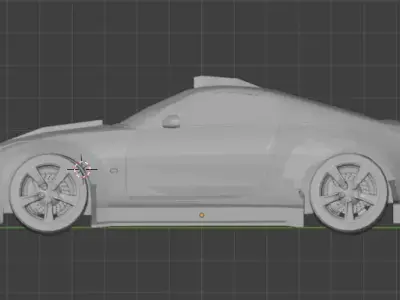 Nissan 350Z Burdor Shadow design bodykit 3D model