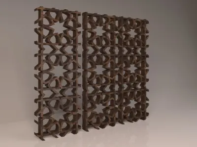 Mashrabieh Islamic Pattern  Free 3D model