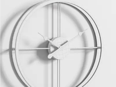 Modern Large Silent Wall Clock 3D model