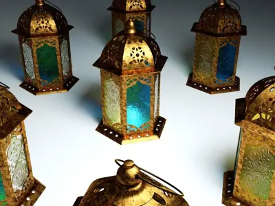 arabic lantern 2 3D model