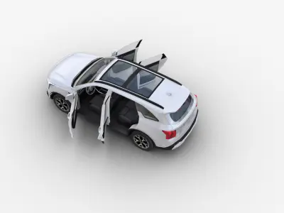 Kia Sorento 2024 Low-poly 3D model