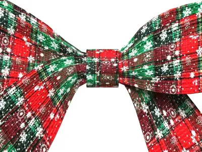 Christmas Bow Ribbon 77 Low-poly 3D model