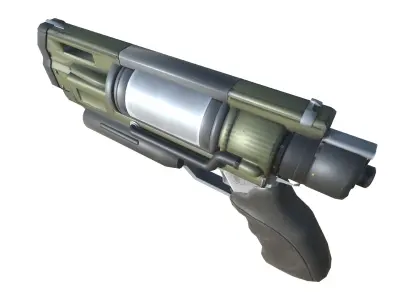 44-dartgun-auto-gun model 3d game ready model Low-poly 3D model Low-poly 3D model
