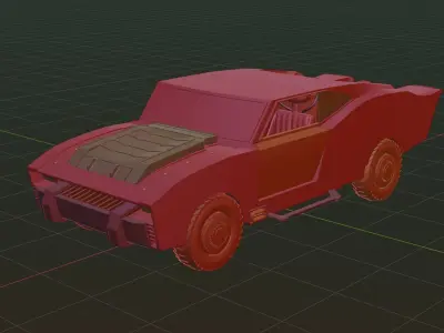 Batmobile - The Batman 2022 3D model