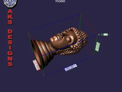 Gautam buddha v1 Penholder flowerpot home decoration 3D print model