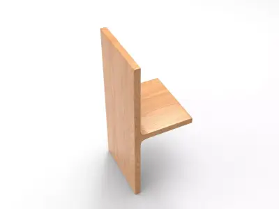 Nugre Table Low-poly 3D model