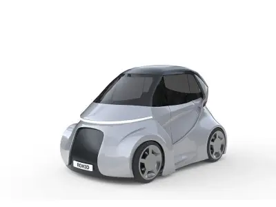 Ultra-Compact Personal Pod EV 3D model