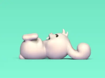 Bunny Laughing 3D print model