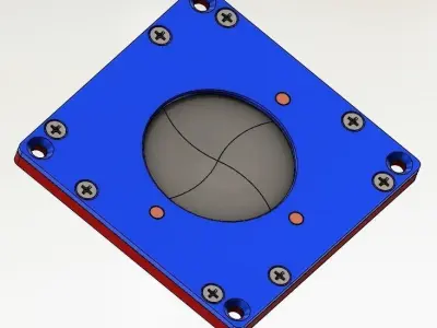 D20T3B4TY1-industrial mechanical shutter design CNC machining 3D print model