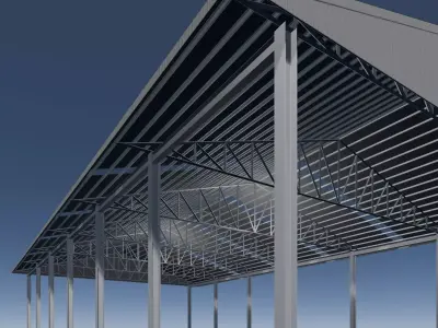 Simple shelter 25i36 3D model
