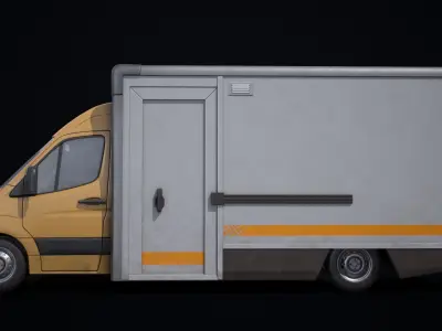 Transport Van  Low-poly 3D model