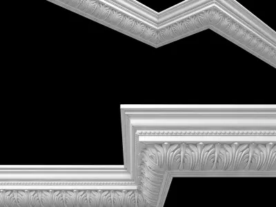 Decor molding 10 Low-poly 3D model
