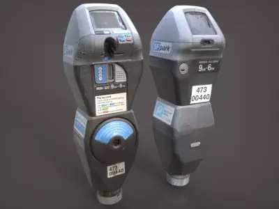 San Francisco Parking Meter 3D model