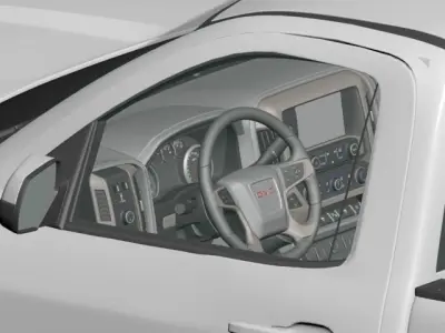 Gmc Sierra 2018 pickup high poly and quality 3D model